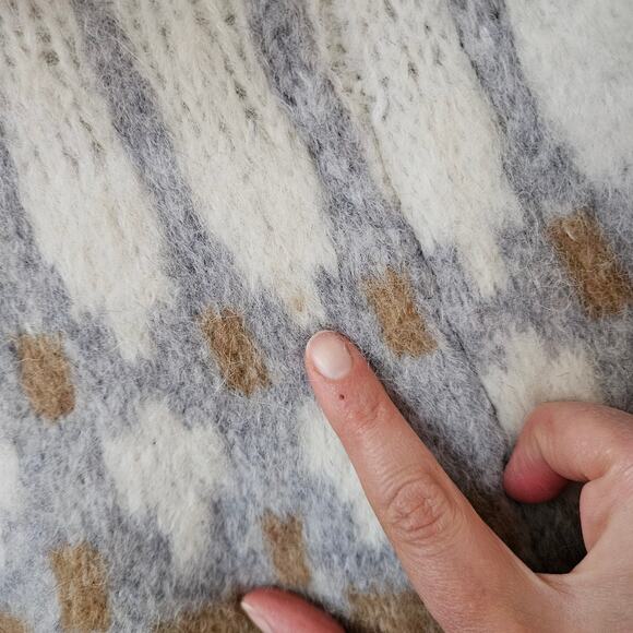 Banana Republic Women's Fair Isle Turtleneck Sweater, Size L Alpaca Fuzzy - Picture 10 of 10